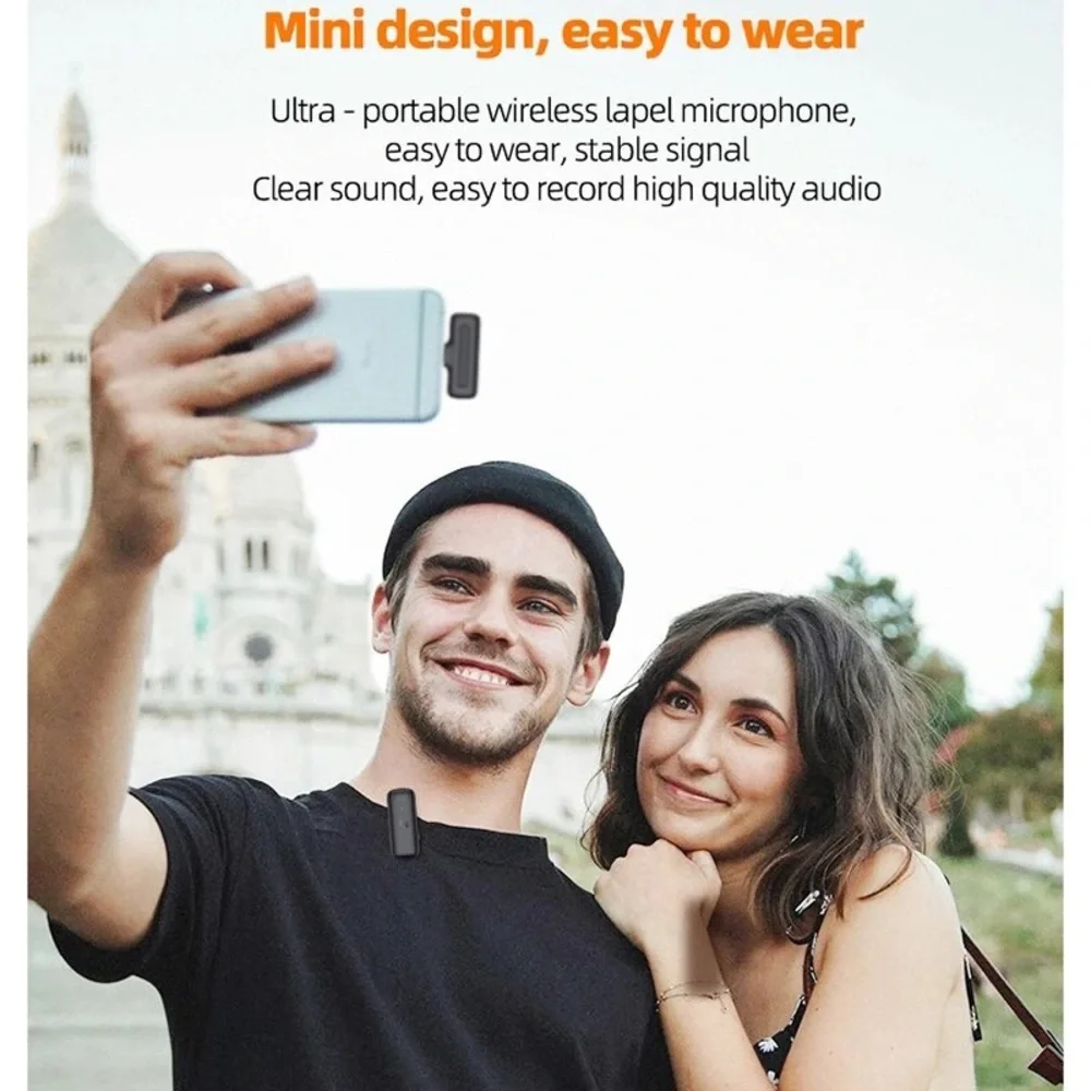 Lavalier Microphone Portable Audio Video Recording Mini Mic For iPhone Android